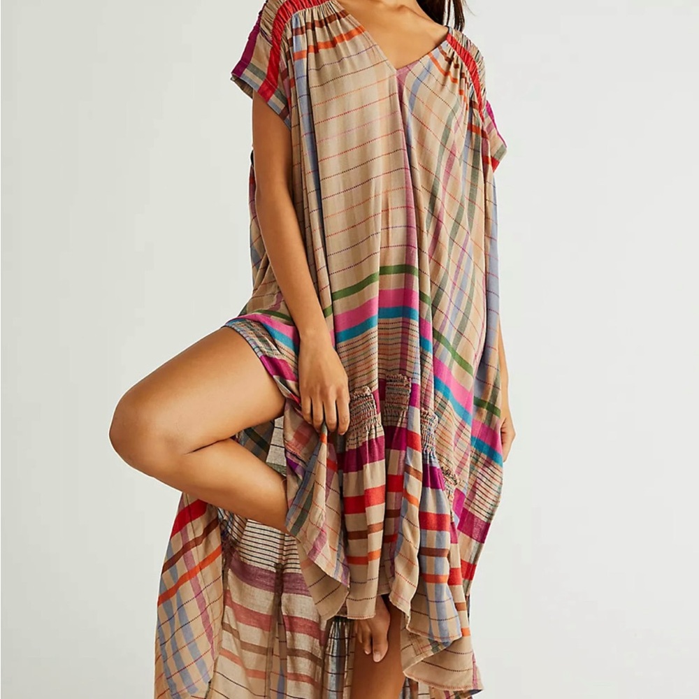 Free People Multicolor Striped Maxi Dress